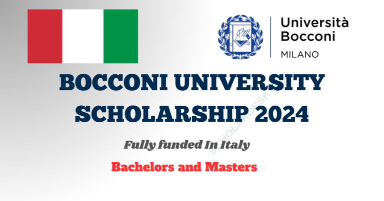 BOCCONI UNIVERSITY SCHOLARSHIP 2024 IN ITALY