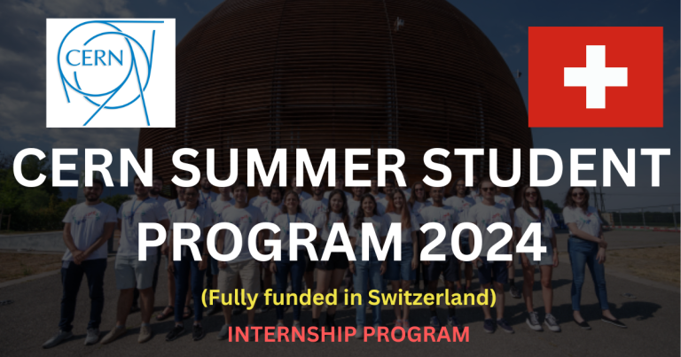 CERN SUMMER STUDENT PROGRAM 2024 IN SWITZERLAND