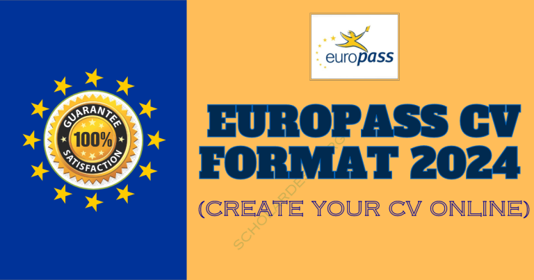 EUROPASS CV FORMAT 2024 | CREATE YOUR CV ONLINE