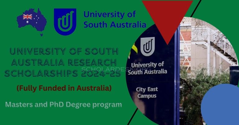 UNIVERSITY OF SOUTH AUSTRALIA RESEARCH SCHOLARSHIPS 2024