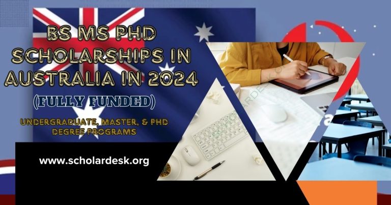 BS MS PhD SCHOLARSHIPS IN AUSTRALIA IN 2024 (FULLY FUNDED)