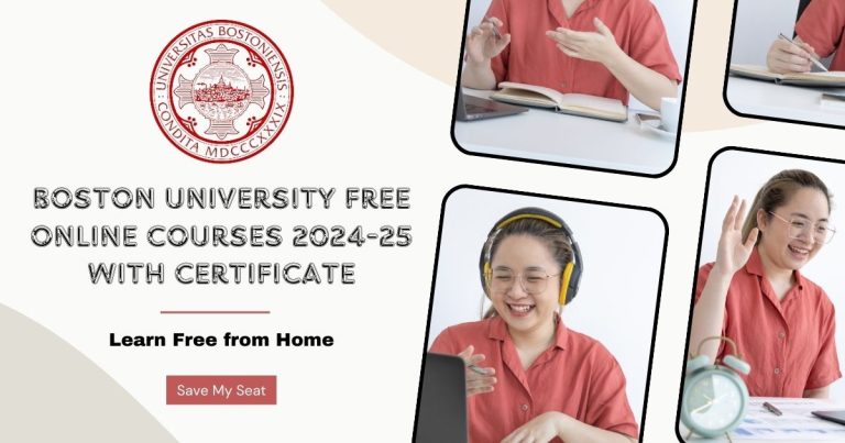 BOSTON UNIVERSITY FREE ONLINE COURSES 2024-25 WITH CERTIFICATES