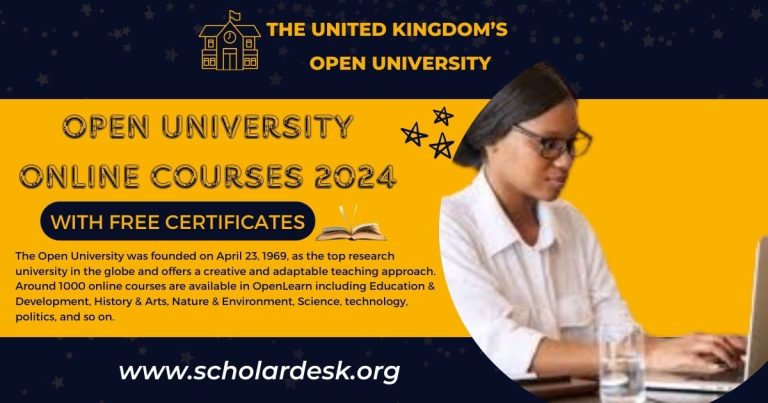 OPEN UNIVERSITY ONLINE COURSES FOR 2024 OFFERING FREE CERTIFICATES.