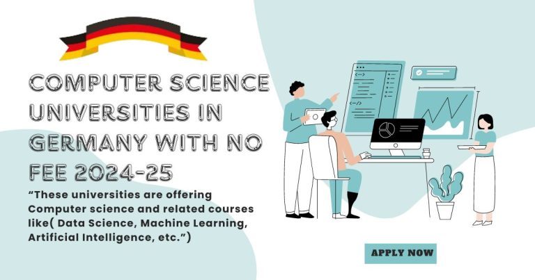 COMPUTER SCIENCE UNIVERSITIES IN GERMANY WITH NO FEE 2024-25