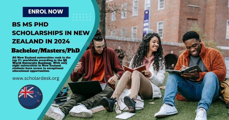 BS MS PhD SCHOLARSHIPS IN NEW ZEALAND IN 2024